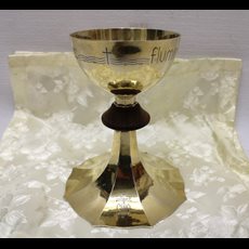 6 3/4" Sterling Chalice w/ Slight Hammered Finish SKU C452-139